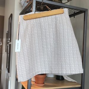 Light Pink tweed mini skirt